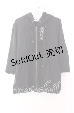 画像: axes femme / レース配色パーカー Ｍ クロ O-25-11-29-036-AX-TO-IG-OS