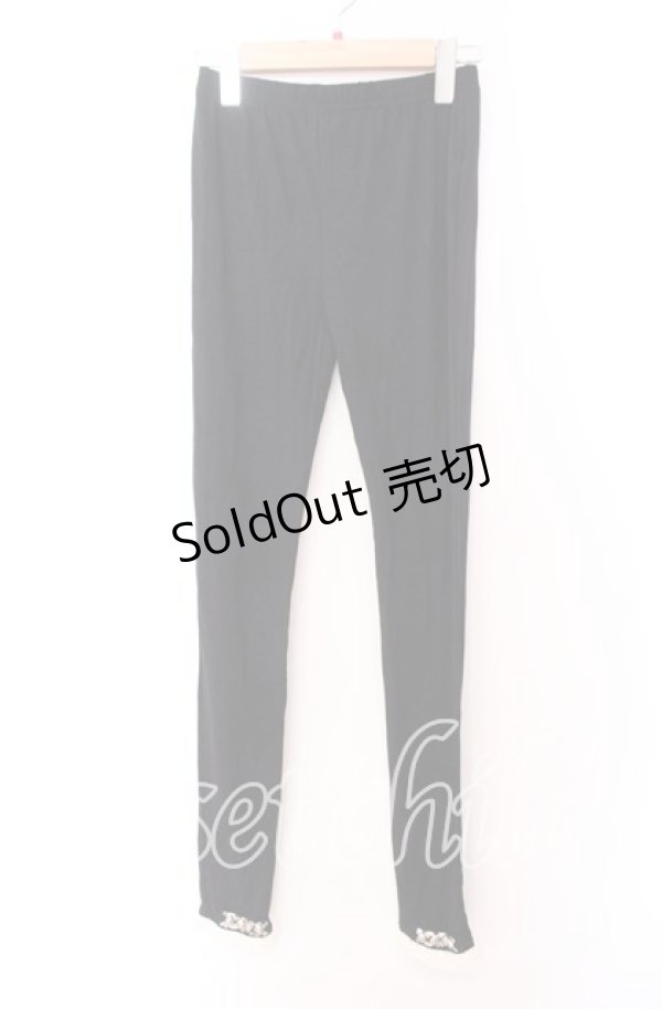 画像1: axes femme / レース配色トレンカ Ｍ クロ×キナリ O-25-11-29-037-AX-PA-IG-OS (1)