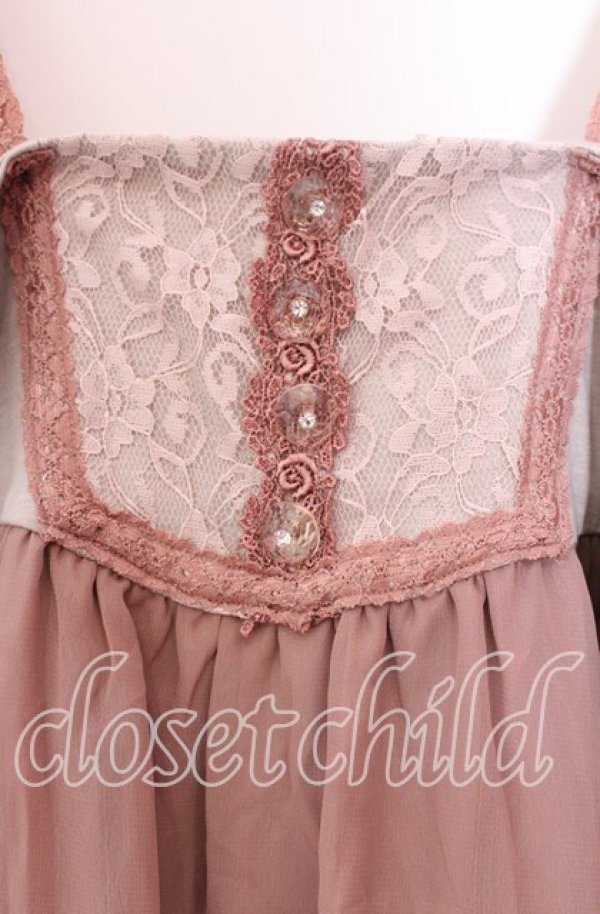 画像2: axes femme / 薔薇刺繍チュニック Ｍ ピンク O-25-11-29-038-AX-TO-IG-OS (2)