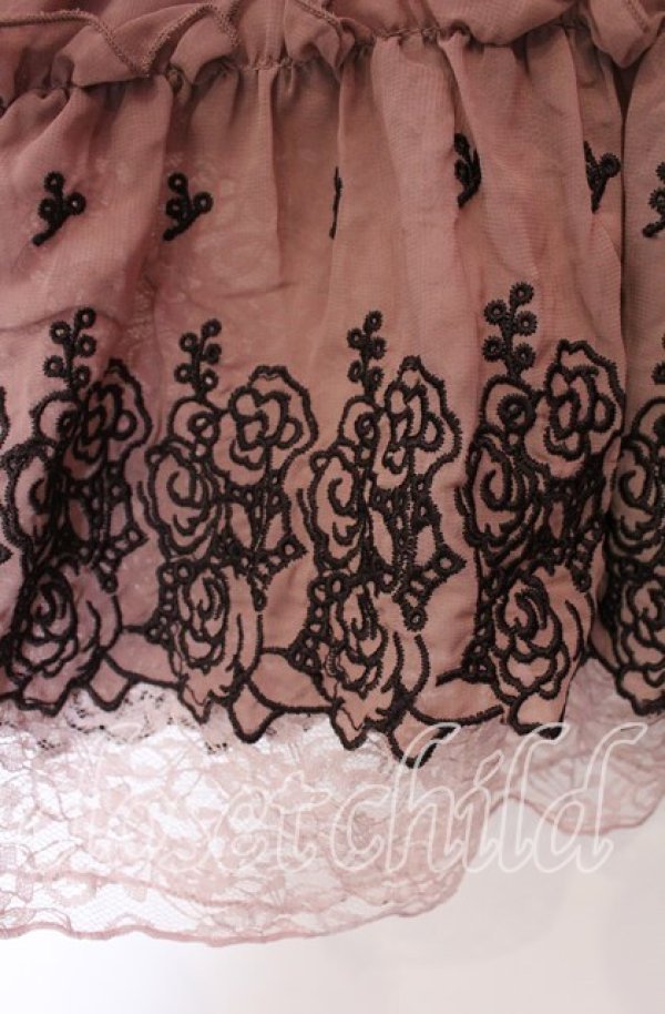 画像3: axes femme / 薔薇刺繍チュニック Ｍ ピンク O-25-11-29-038-AX-TO-IG-OS (3)