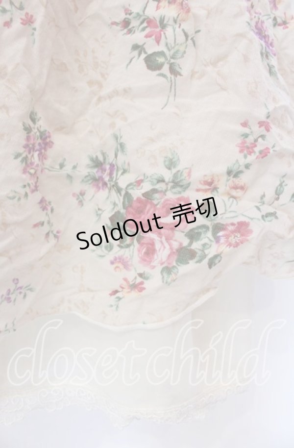 画像2: axes femme / フラワーptチュニック Ｍ アイボリー O-25-11-29-042-AX-OP-IG-OS (2)