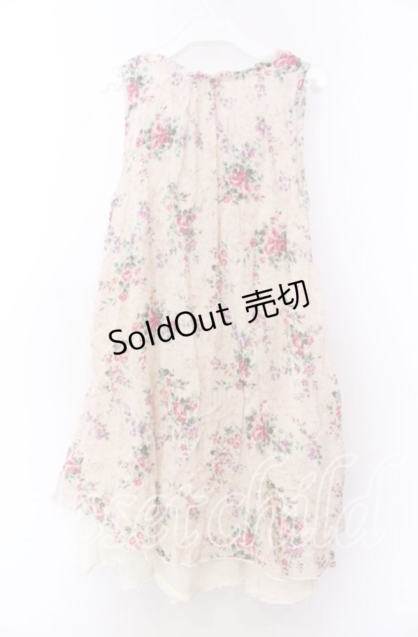 画像3: axes femme / フラワーptチュニック Ｍ アイボリー O-25-11-29-042-AX-OP-IG-OS (3)
