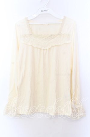 画像: axes femme / 胸レースデザインインナー  アイボリー O-25-11-29-049-AX-TO-IG-OS