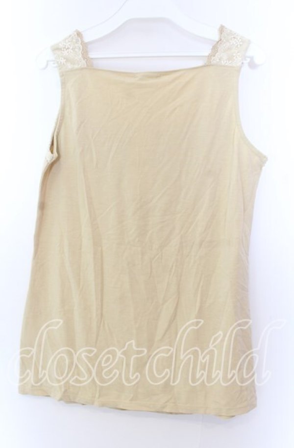 画像3: axes femme / モチーフ付きタンクトップ  イエロー O-25-11-29-051-AX-TO-IG-OS (3)