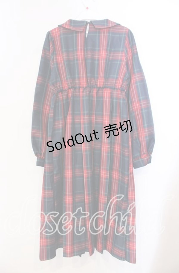 画像3: FLC / 皆方由衣コラボ MINA*タータンチェックワンピース M アカ O-25-11-29-005-LO-OP-OW-OS (3)