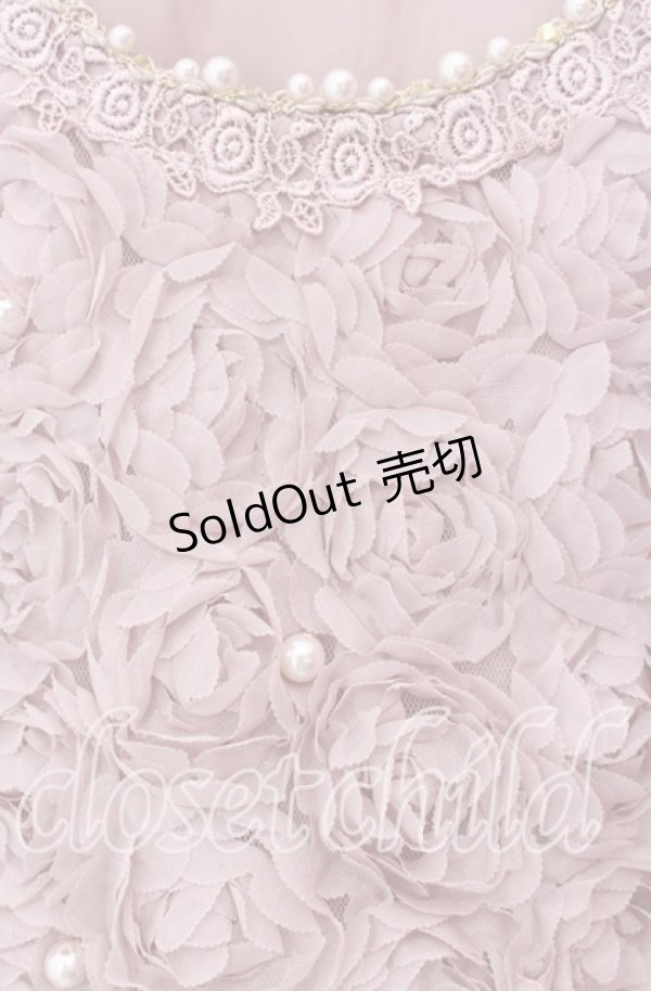 画像2: axes femme / 薔薇生地タンクトップ Ｍ ピンク O-25-11-29-053-AX-TO-IG-ZT1202X (2)