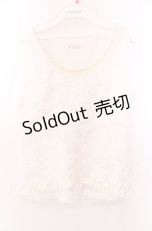 画像: axes femme / 薔薇生地タンクトップ  シロ O-25-11-29-055-AX-TO-IG-OS