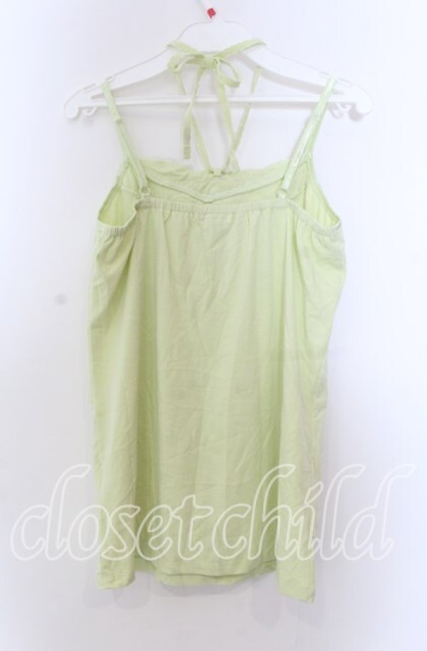 画像3: axes femme / ホルター付きガーデンキャミ  ライトグリーン O-25-11-29-057-AX-TO-IG-OS (3)