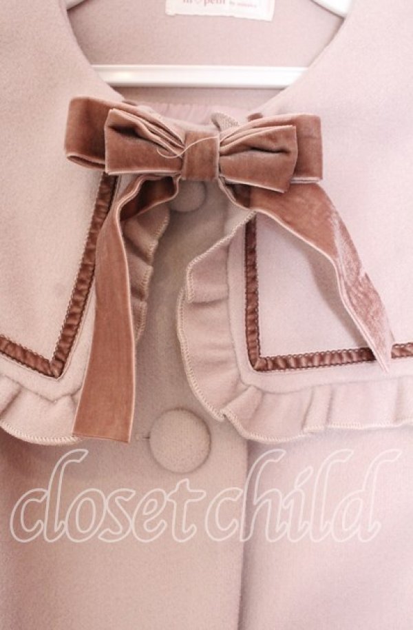 画像2: m petit by misako / セーラー襟ショートコート M ベージュ O-25-11-29-006-LO-CO-OW-OS (2)