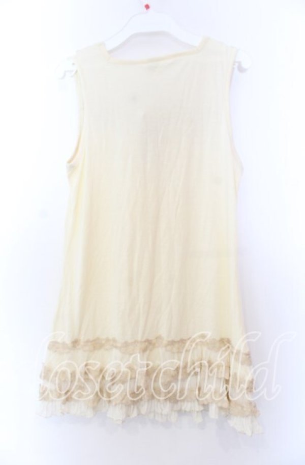 画像4: axes femme / フリルティアードタンクトップ  アイボリー O-25-11-29-061-AX-TO-IG-OS (4)