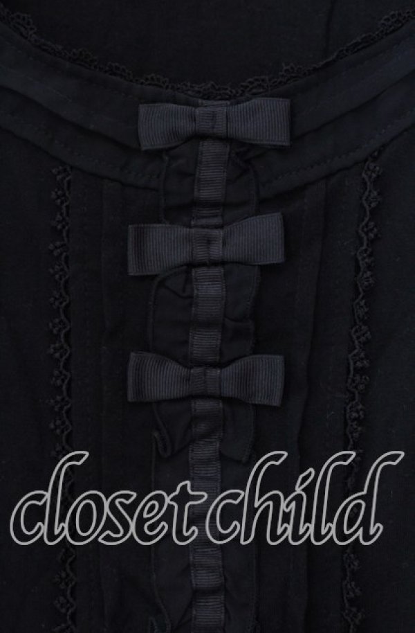 画像2: axes femme / レースラッフルタンクトップ Ｍ クロ O-25-11-29-062-AX-TO-IG-OS (2)