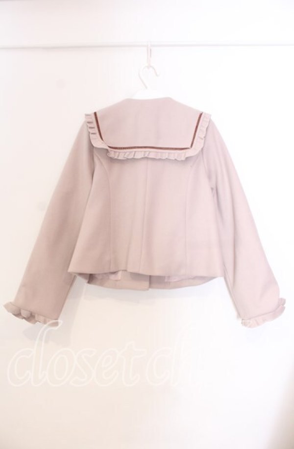 画像3: m petit by misako / セーラー襟ショートコート M ベージュ O-25-11-29-006-LO-CO-OW-OS (3)