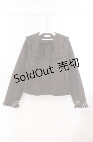 画像: m petit by misako / セーラー襟ショートコート M ブラウン O-25-11-29-007-LO-CO-OW-OS