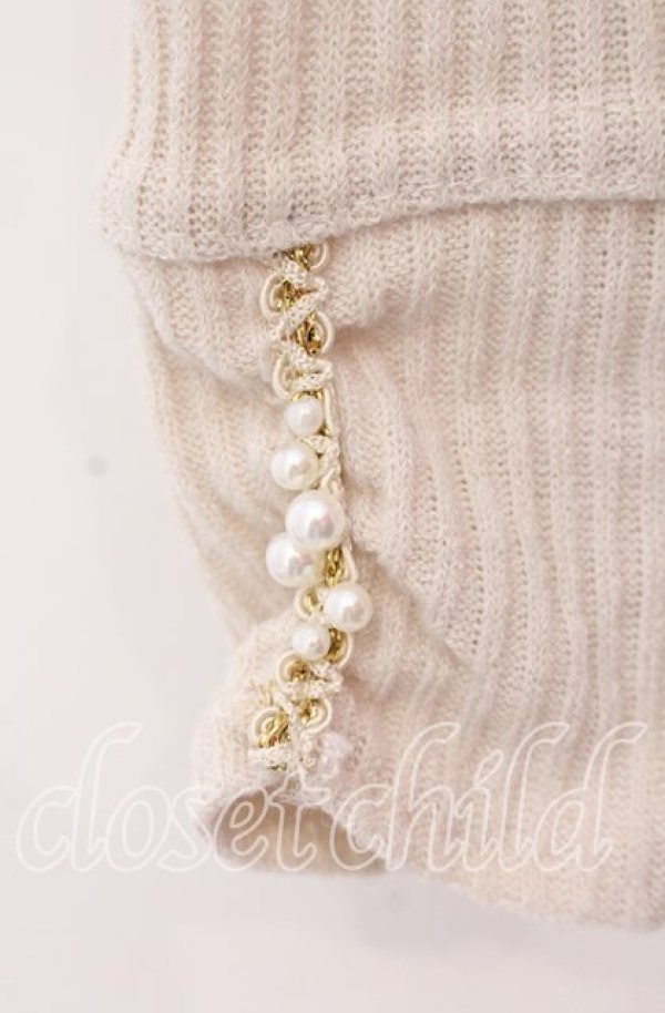 画像3: axes femme / ネックレス付きタートルニット  アイボリー O-25-11-29-084-AX-TO-IG-OS (3)