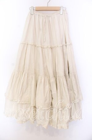 画像: metamorphose / 共フリルロングペチコート  アイボリー O-25-11-29-085-ME-SK-IG-OS