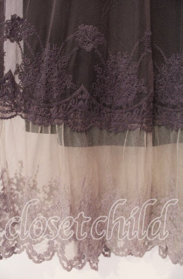 画像2: axes femme / グラデーションレーススカート F クロ O-25-11-29-009-AX-SK-OW-ZT1202W (2)