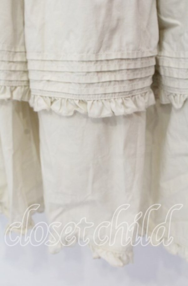 画像2: metamorphose / 共フリルロングペチコート  アイボリー O-25-11-29-085-ME-SK-IG-OS (2)