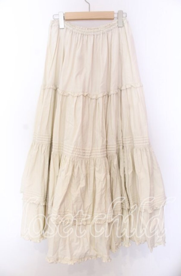 画像3: metamorphose / 共フリルロングペチコート  アイボリー O-25-11-29-085-ME-SK-IG-OS (3)