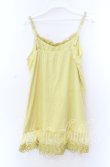 画像3: axes femme / バタフライレースキャミソール Ｍ イエロー O-25-11-29-015-AX-TO-IG-OS (3)