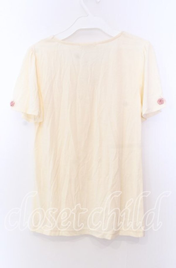 画像3: axes femme / フラワーモチーフ使いインナー  アイボリー O-25-11-29-017-AX-TO-IG-OS (3)