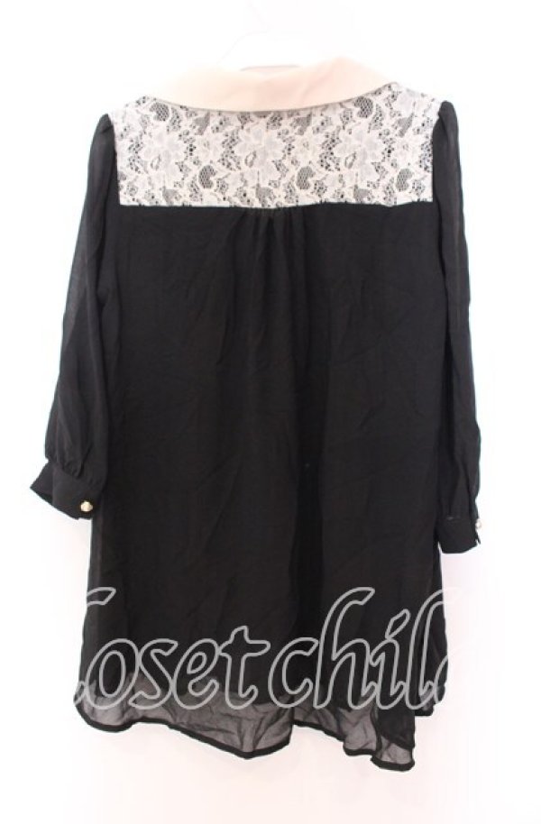 画像3: axes femme / レース切替えプルオーバー Ｍ サーモン×オフ O-25-11-29-025-AX-TO-IG-OS (3)