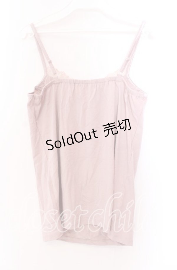 画像3: axes femme / ファービジューキャミソール Ｍ ピンクベージュ O-25-11-29-028-AX-TO-IG-OS (3)