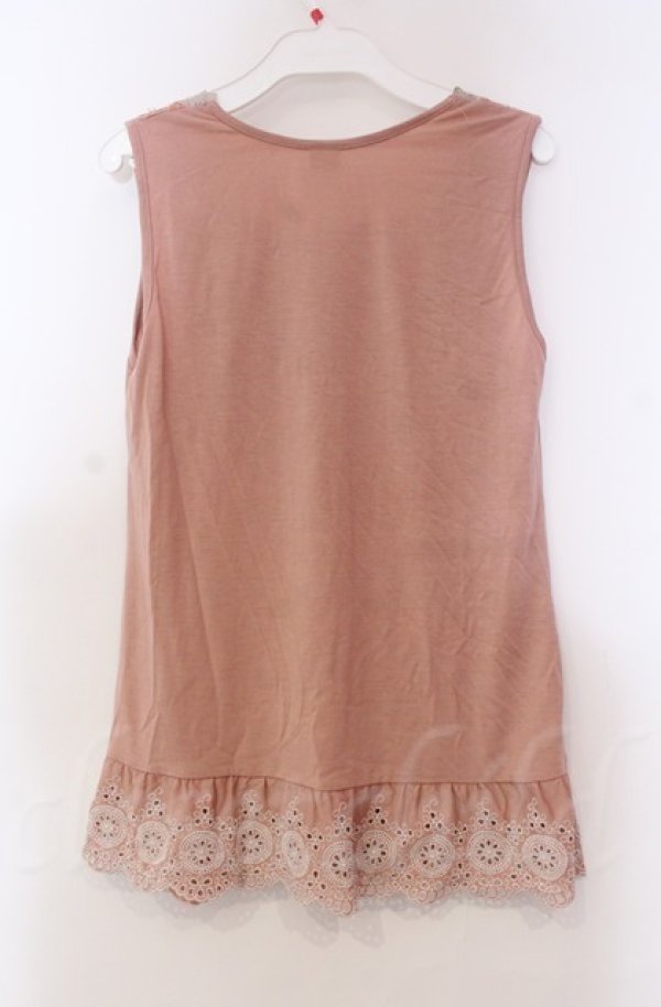 画像3: axes femme / ギャザーフリル使いタンクトップ M ピンク O-25-11-30-027-AX-TO-OW-OS (3)