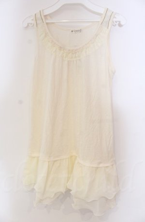 画像: axes femme / 肩透けロングタンク M キナリ O-25-11-30-030-AX-TO-OW-OS