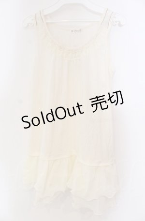 画像: axes femme / 肩透けロングタンク M キナリ O-25-11-30-030-AX-TO-OW-OS