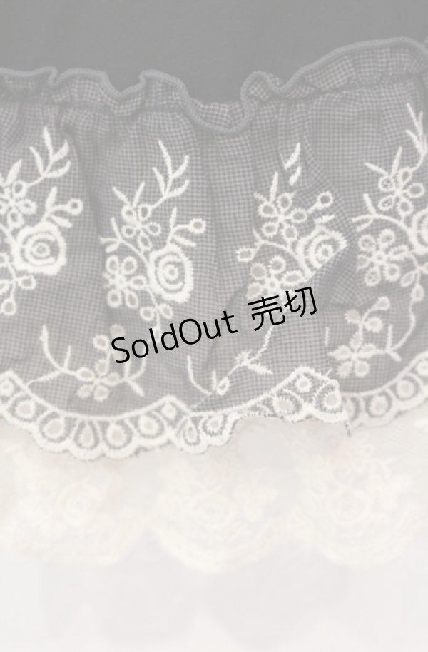 画像2: axes femme / 刺繍ロングキャミソール M クロ O-25-11-30-032-AX-TO-OW-OS (2)