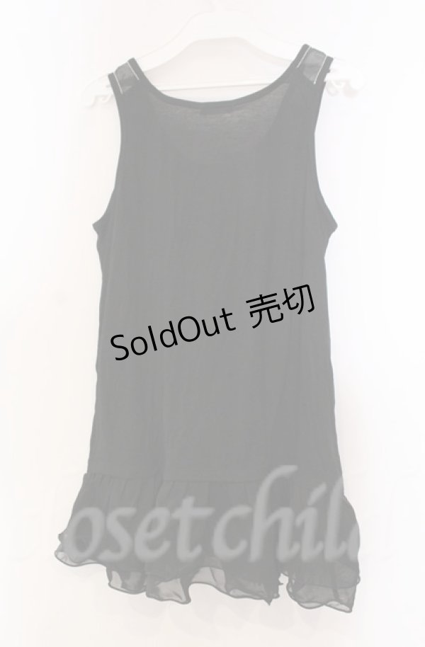 画像3: axes femme / 肩透けロングタンク M クロ O-25-11-30-033-AX-TO-OW-OS (3)