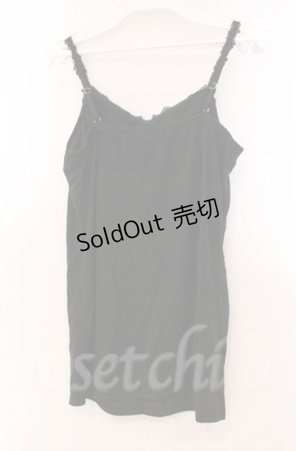 画像3: axes femme / カラーフラワーモチーフキャミソール M クロ O-25-11-30-035-AX-TO-OW-OS (3)