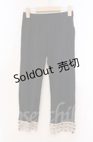 画像: axes femme / カラーレース使いレギンス M クロ O-25-11-30-039-AX-PA-OW-OS