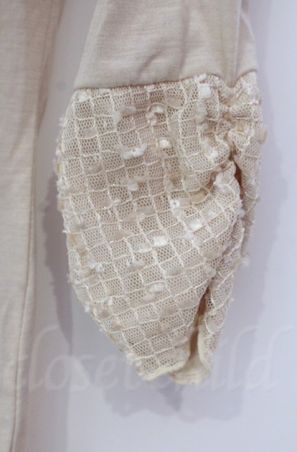 画像3: axes femme / スパンコールレース使いインナー M イエロー O-25-11-30-041-AX-TO-OW-OS (3)