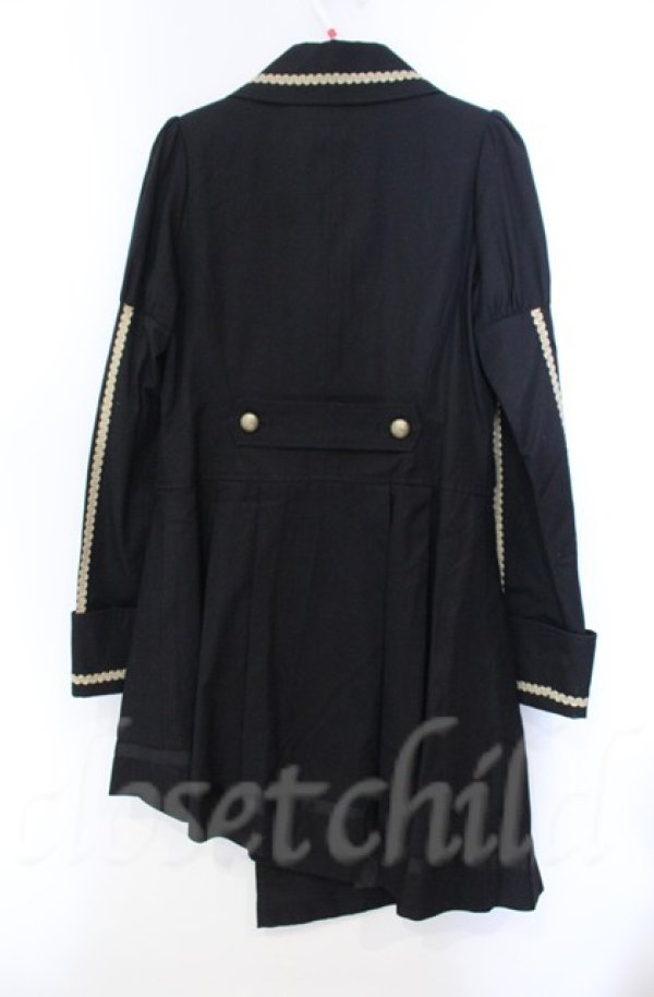 画像3: ALICE and the PIRATES / アシンメトリーコートワンピース  クロ O-25-11-30-043-PA-CO-OW-OS (3)