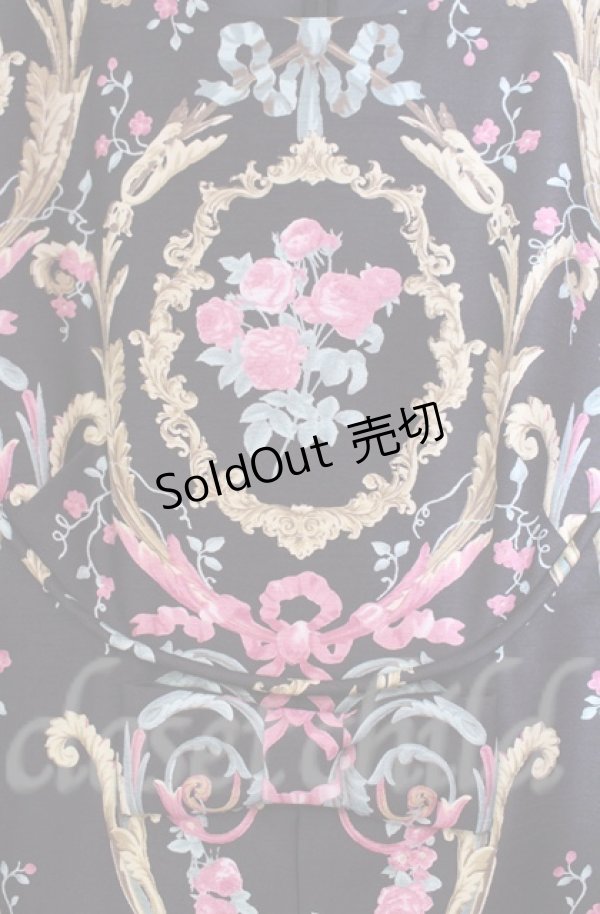 画像2: JESUS DIAMANTE / フレンチドールワンピ 38 アントーニア柄クロ O-25-11-30-045-JE-OP-OW-OS (2)