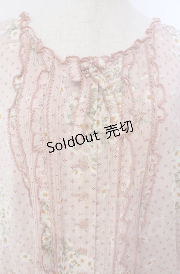 画像2: PINK HOUSE / マーガレット段々ワンピース【お直しあり】  ピンク O-25-11-30-004-LO-OP-IG-OS (2)