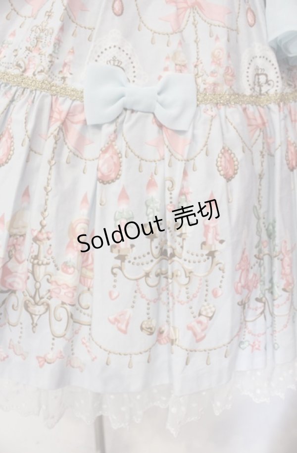 画像4: Angelic Pretty / スウィーティシャンデリアワンピース  サックス O-25-11-30-049-AP-OP-OW-OS (4)