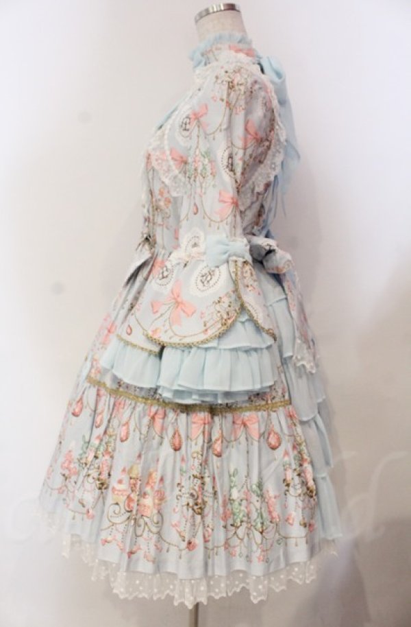 画像5: Angelic Pretty / スウィーティシャンデリアワンピース  サックス O-25-11-30-049-AP-OP-OW-OS (5)