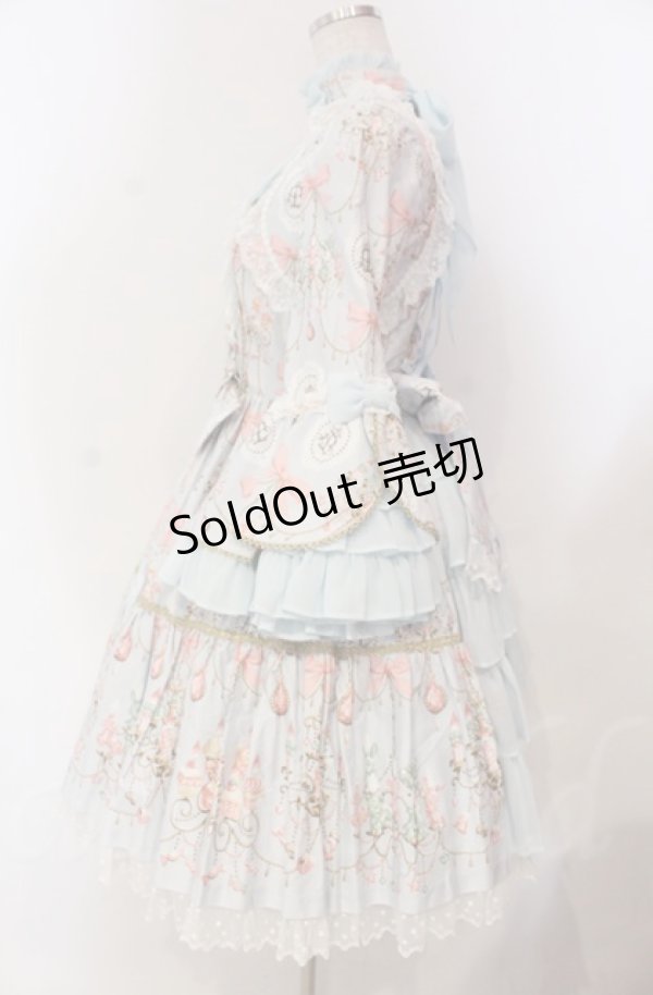 画像5: Angelic Pretty / スウィーティシャンデリアワンピース  サックス O-25-11-30-049-AP-OP-OW-OS (5)