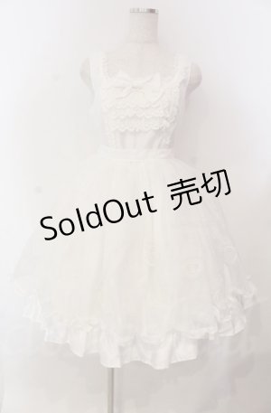 画像: BABY,THE STARS SHINE BRIGHT / クリスマスオーナメントジャンパースカート  シロ O-25-11-30-050-BA-OP-OW-OS