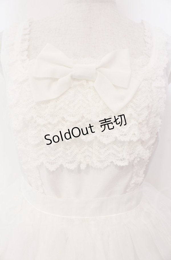 画像2: BABY,THE STARS SHINE BRIGHT / クリスマスオーナメントジャンパースカート  シロ O-25-11-30-050-BA-OP-OW-OS (2)