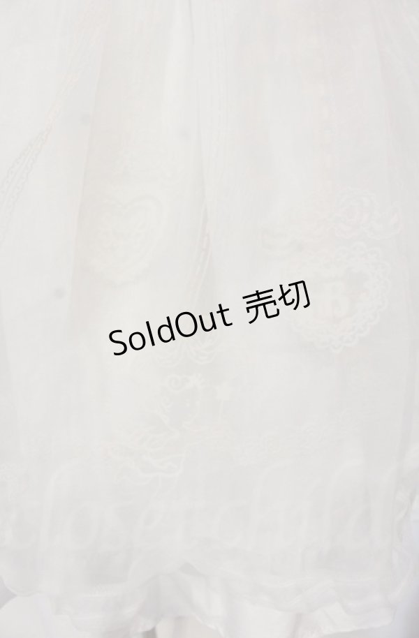 画像3: BABY,THE STARS SHINE BRIGHT / クリスマスオーナメントジャンパースカート  シロ O-25-11-30-050-BA-OP-OW-OS (3)