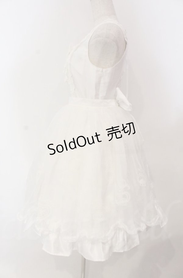 画像5: BABY,THE STARS SHINE BRIGHT / クリスマスオーナメントジャンパースカート  シロ O-25-11-30-050-BA-OP-OW-OS (5)