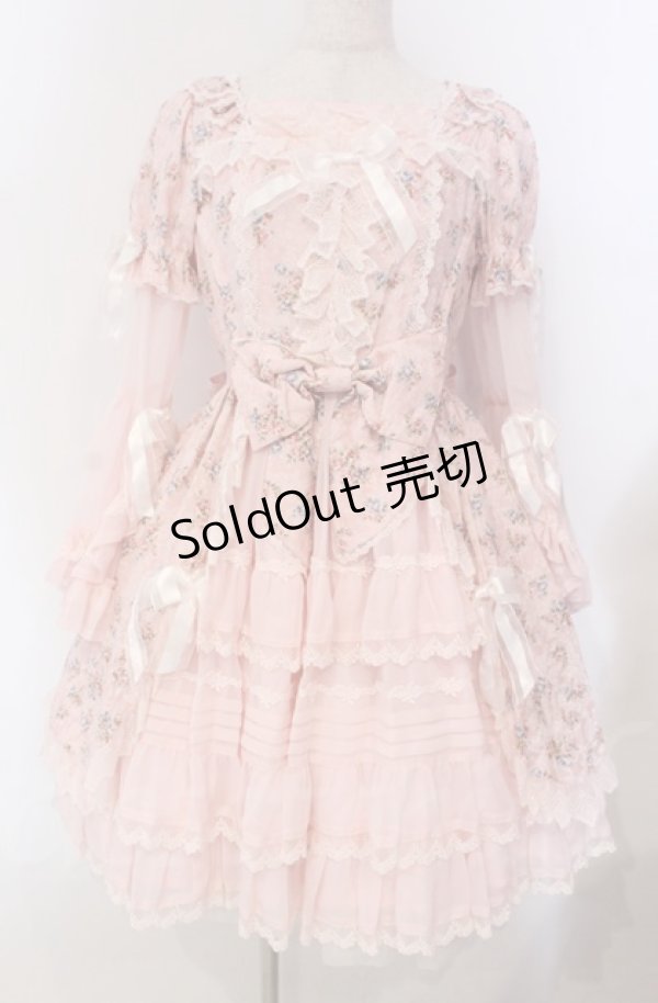 画像1: BABY,THE STARS SHINE BRIGHT / Rose Boudoir ワンピース  ピンク O-25-11-30-055-BA-OP-OW-OS (1)