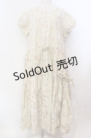 画像: WONDERFUL WORLD / ストライプローズワンピース【お直しあり】  ミント O-25-11-30-005-LO-OP-IG-OS