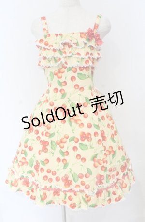 画像: Heart E / 昼下がりのチェリードレス  イエロー O-25-11-30-058-LO-OP-OW-OS