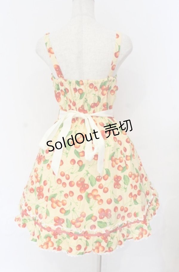 画像2: Heart E / 昼下がりのチェリードレス  イエロー O-25-11-30-058-LO-OP-OW-OS (2)