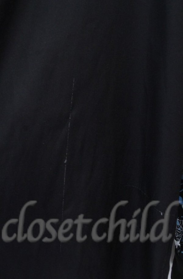 画像2: ACDC　RAG / ラビットハーフプリントシャツ  ブラックｘブルー O-25-11-30-064-PU-BL-YM-OS (2)