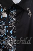 画像3: ACDC　RAG / ラビットハーフプリントシャツ  ブラックｘブルー O-25-11-30-064-PU-BL-YM-OS (3)